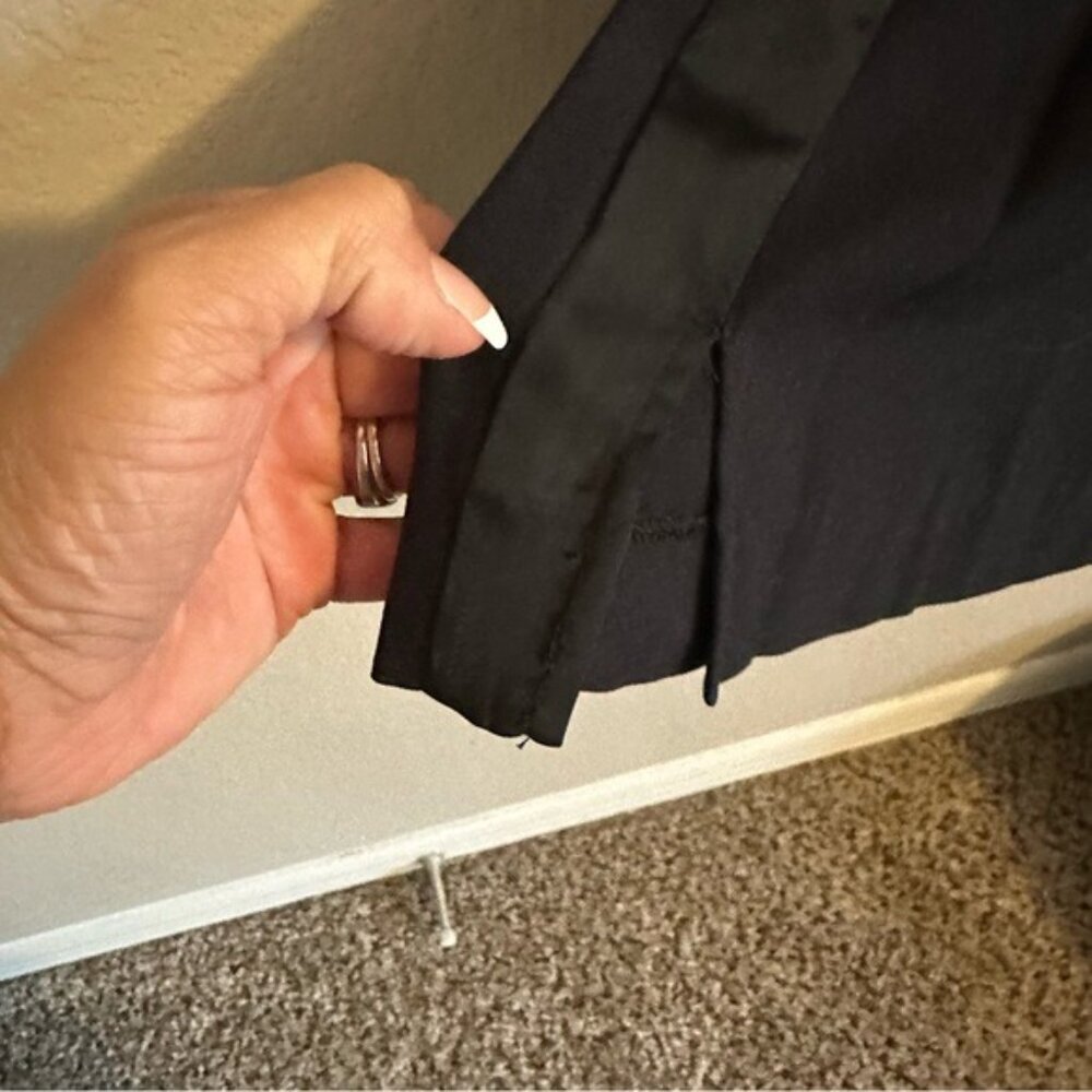 Biltmore Navy Blue Tuxedo Women's Wide Leg Pants Size 6 NWT - Picture 7 of 16